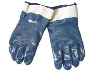  Перчатки синие обливные кислотоупорные