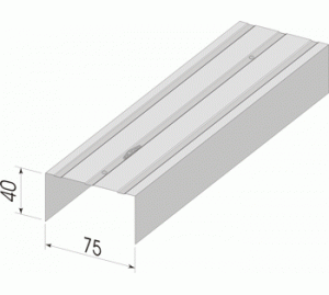  Профиль ПН 75*40 3м 0,4