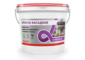  Краска В/Д  фасадная 6.5кг  "АЛЬФА"