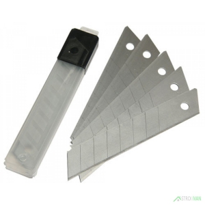  Лезвие для ножа 18 мм сигментированные (10 шт)/ЦИ