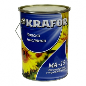  Краска МА-15 Салатовая 7кг KRAFOR